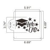 GRADUATION HAT STENCIL